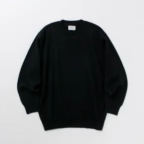 YONETOMI NEW BASIC / Rigid Cashmere Knit Pullover Garment Dyed